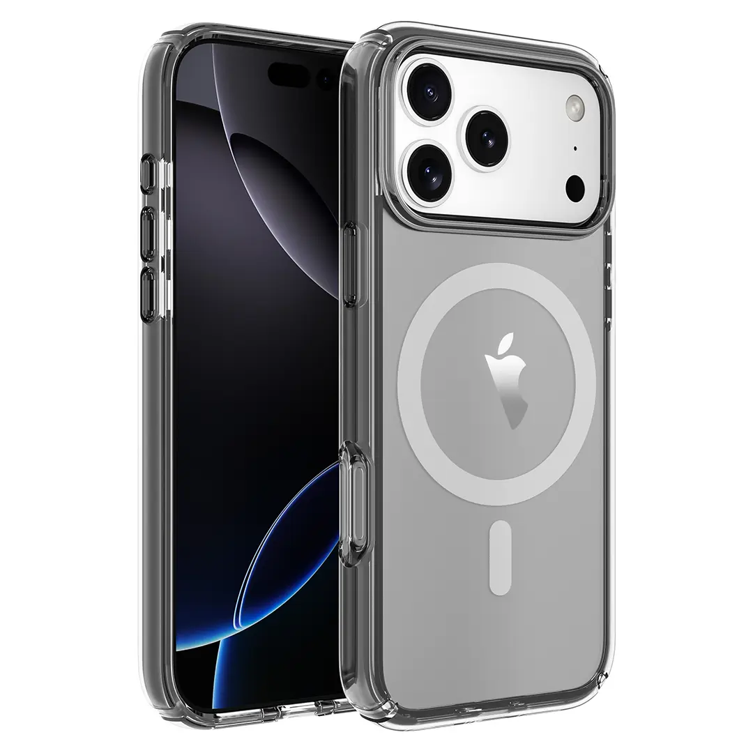 iPhone 17 Pro Max Fleck Case MagSafe Clear Black